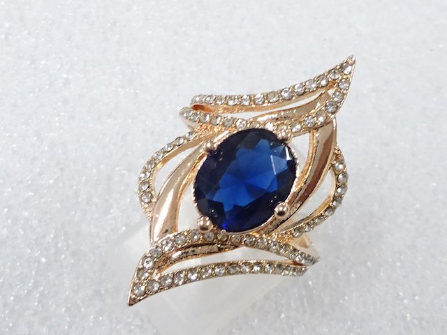 COLORED STONE FASHION RING / JP SIZE 14
